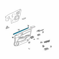 OEM 2006 Honda Accord Weatherstrip, R. FR. Door (Inner) Diagram - 72335-SDA-A01