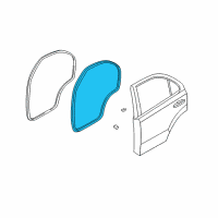 OEM Kia Sorento WEATHERSTRIP-Rear Door Opening Diagram - 831203E000