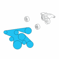 OEM 2006 Toyota Tacoma Alternator Belt Diagram - 90916-02708
