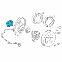 OEM 2004 Toyota RAV4 RETAINER, Rear Axle Bearing Diagram - 42423-42010