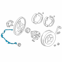 OEM 2004 Toyota RAV4 Rear Speed Sensor Diagram - 89516-42030