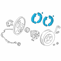 OEM Toyota RAV4 Rear Shoes Diagram - 04495-42070