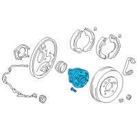 OEM 2001 Toyota RAV4 Hub & Bearing Diagram - 42450-42030