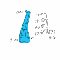 OEM Honda CR-V Lamp Unit, L. Tail Diagram - 33551-SWA-A02