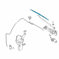 OEM 2015 Hyundai Santa Fe WIPER Blade 14 Diagram - 99H09-AKA14-C