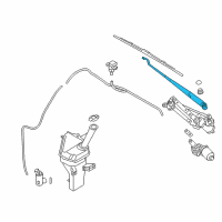 OEM Hyundai Elantra Coupe Windshield Wiper Arm Assembly(Driver) Diagram - 98310-3X500