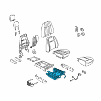 OEM Oldsmobile Silhouette Adjuster Asm, Driver Seat Diagram - 12454795