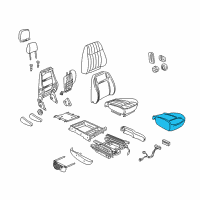 OEM 1999 Chevrolet Venture Pad Asm, Rear Seat Cushion Diagram - 12534518