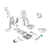 OEM GMC K2500 Switch, Driver Seat Adjuster Diagram - 22543666