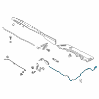 OEM 2020 Ford EcoSport Release Cable Diagram - GN1Z-16916-D