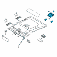 OEM 2022 Kia Forte Lamp Assembly-Overhead C Diagram - 92800M6010WK