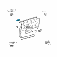 OEM 2010 Lexus HS250h Switch, Seat Memory Diagram - 84927-75020