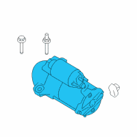 OEM 2017 Ford Police Interceptor Utility Starter Diagram - HD9Z-11002-B
