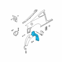 OEM 2004 Hyundai Tiburon Guard Assembly-Rear Wheel, RH Diagram - 86822-2C000