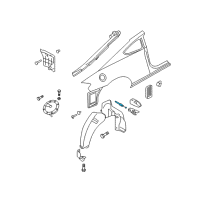 OEM Hyundai Catch & Cable Assembly-Fuel Filler Diagram - 81590-2C000