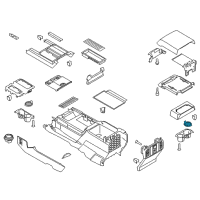 OEM 2018 Ford Expedition Rear Cup Holder Insert Diagram - JL3Z-1513562-AA