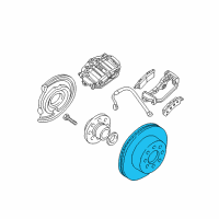 OEM GMC Sierra 2500 HD Classic Rotor Diagram - 15712803