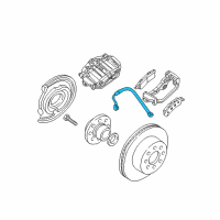 OEM Chevrolet Silverado 1500 HD Classic Brake Hose Diagram - 19366701