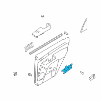 OEM 2009 Kia Borrego Door Inside Handle Assembly, Right Diagram - 826202J000