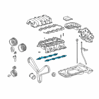 OEM Toyota Manifold Gasket Diagram - 17171-50020