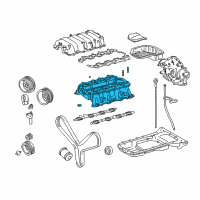 OEM 2003 Toyota Land Cruiser Intake Manifold Diagram - 17101-50040