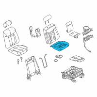 OEM 2014 Ford F-150 Seat Cushion Pad Diagram - 9L3Z-15632A22-A