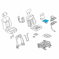 OEM Ford Seat Cushion Heater Diagram - 9L3Z-14D696-C