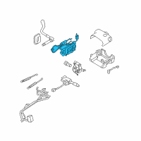 OEM Pontiac Aztek Solenoid, Steering Column Brake Trans Shift Interlock Diagram - 88963458
