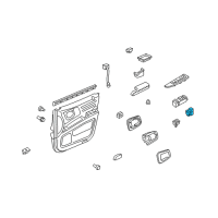 OEM 2014 Honda Ridgeline Switch Assembly, Back Window (Graphite Black) Diagram - 35735-SJC-A11ZA