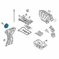 OEM Toyota Yaris Pulley Diagram - 13470-WB001