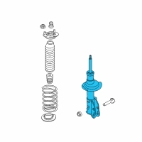 OEM 2012 Lincoln MKX Strut Diagram - BT4Z-18124-D