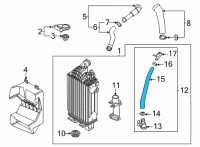 OEM Kia K5 Hose Assembly B-RECIRCUL Diagram - 282842S301