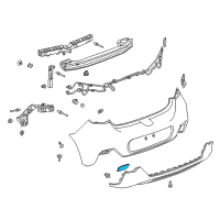 OEM 2018 Chevrolet Cruze Reflector Diagram - 13474358