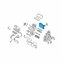 OEM 2008 Kia Rondo Evaporator Core Assembly Diagram - 971401D000