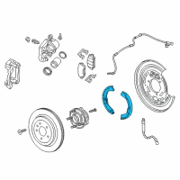 OEM Chevrolet Camaro Park Brake Shoes Diagram - 22857907