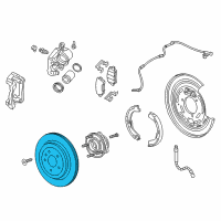 OEM Cadillac ATS Rotor Diagram - 23118092