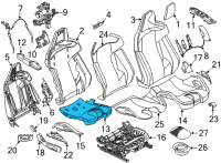 OEM BMW M4 FOAM SECTION, SEAT Diagram - 52-10-8-067-468