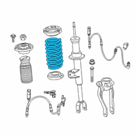 OEM BMW 840i xDrive REAR COIL SPRING Diagram - 33-53-6-889-250