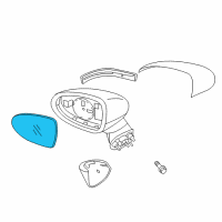 OEM 2015 Kia Rio Outside Rear View G/Holder Assembly, Right Diagram - 876211W050