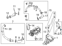 OEM 2022 Buick Encore GX Hose Clamp Diagram - 11548323