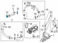 OEM Chevrolet Water Pipe Gasket Diagram - 12666898