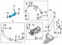 OEM 2021 Chevrolet Trailblazer Water Outlet Diagram - 12703635