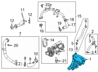 OEM Chevrolet Trailblazer Water Pump Diagram - 12707765