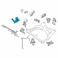 OEM 2019 Nissan Pathfinder Engine Mounting Insulator , Right Diagram - 11210-3KA0A