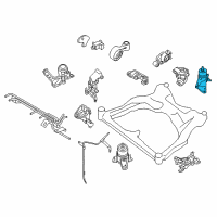 OEM 2017 Nissan Murano Engine Mounting Insulator, Rear Diagram - 11320-5AE0B