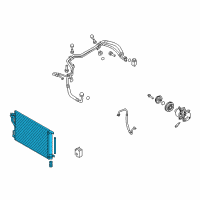 OEM 2018 Kia Sportage Condenser Assembly-Cooler Diagram - 97606D3550