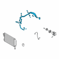 OEM Kia Suction & Liquid Tube Assembly Diagram - 97775D9250