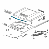 OEM 2016 Chevrolet Silverado 3500 HD Front Weatherstrip Diagram - 23473838