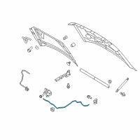 OEM 2013 Ford F-150 Release Cable Diagram - 9L3Z-16916-A