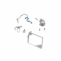 OEM 2003 Jeep Liberty Line-A/C Discharge Diagram - 55037801AB